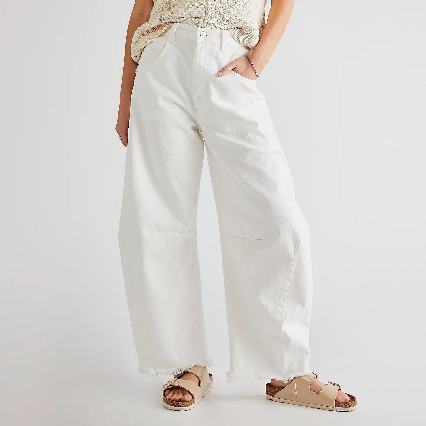 Comfortable Retro Wide Leg Jeans