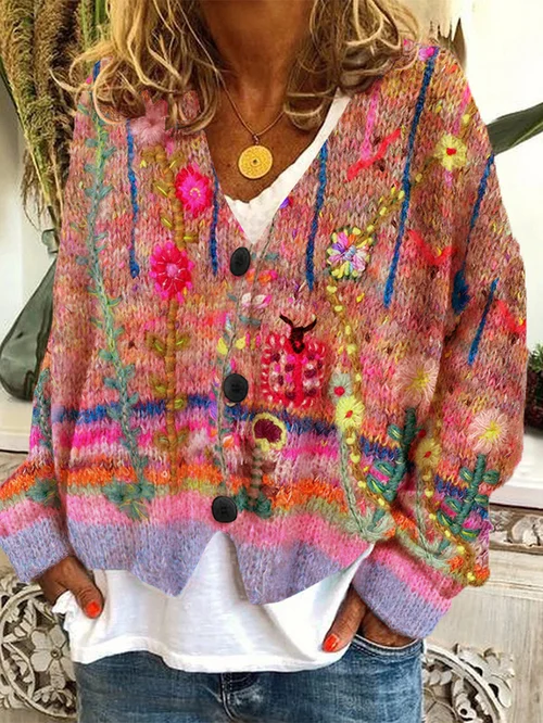 Women's button flannel jacket