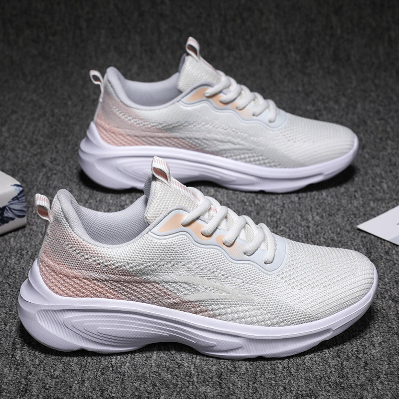 Women’s Athletic Sneakers – Breathable Mesh Upper – Cushioned Sole – Supportive Fit