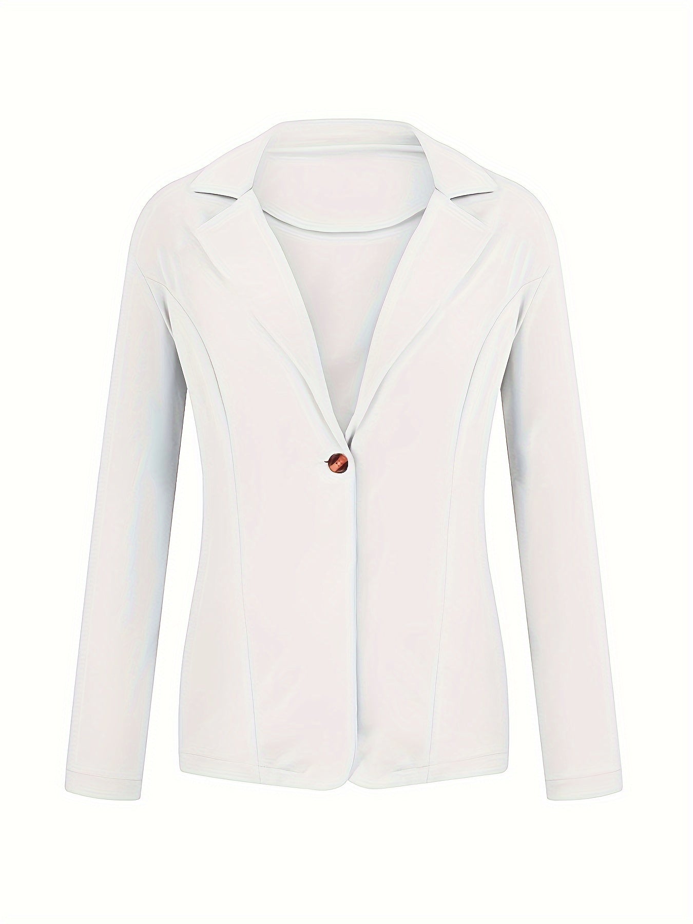 Women's slim fit lapel long sleeve blazer