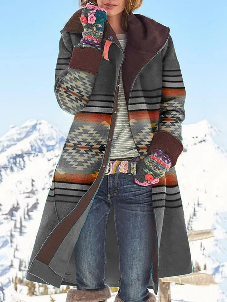 Colorful Bohemian Long Coat