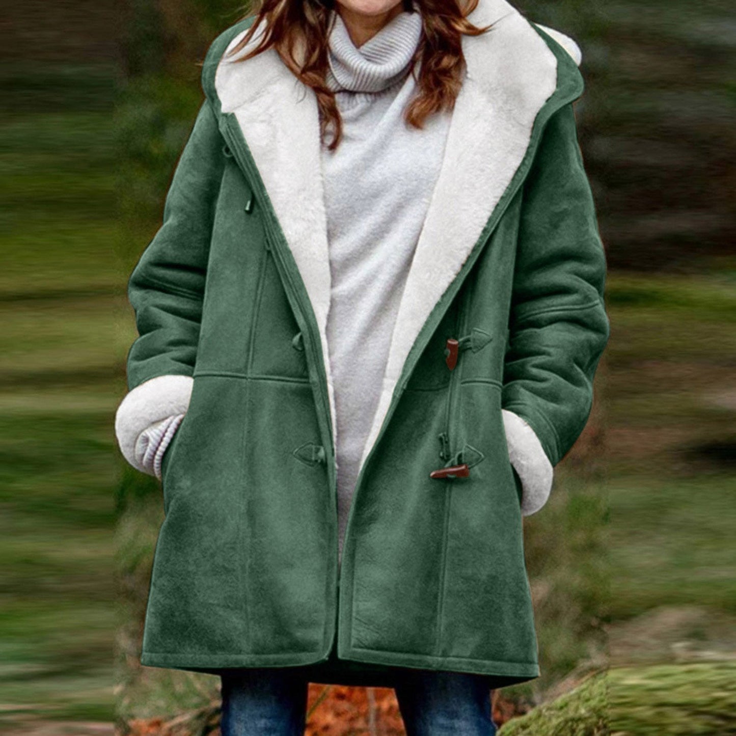 Women's plush winter coat