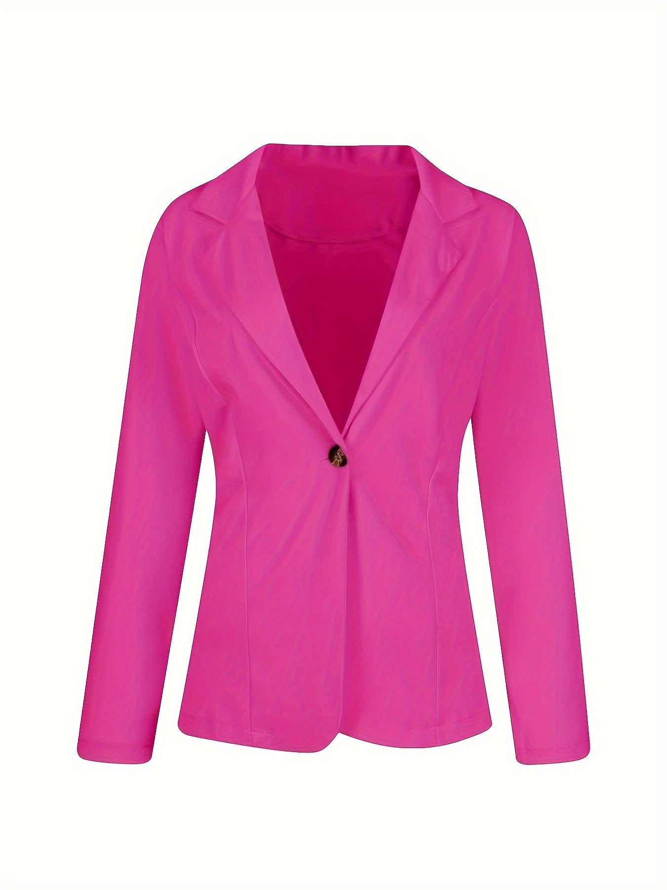 Women's slim fit lapel long sleeve blazer