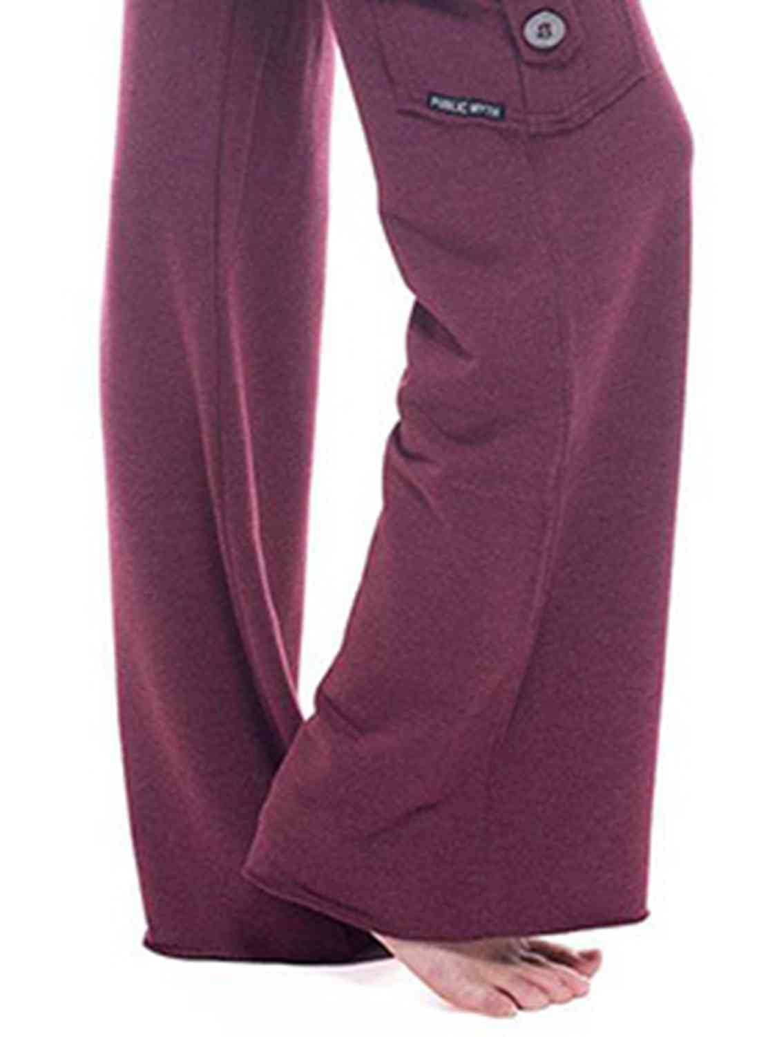 Women's mid rise cargo wide leg pants