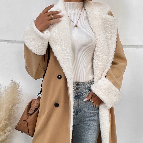 Lapel Collar Winter Casual Coat