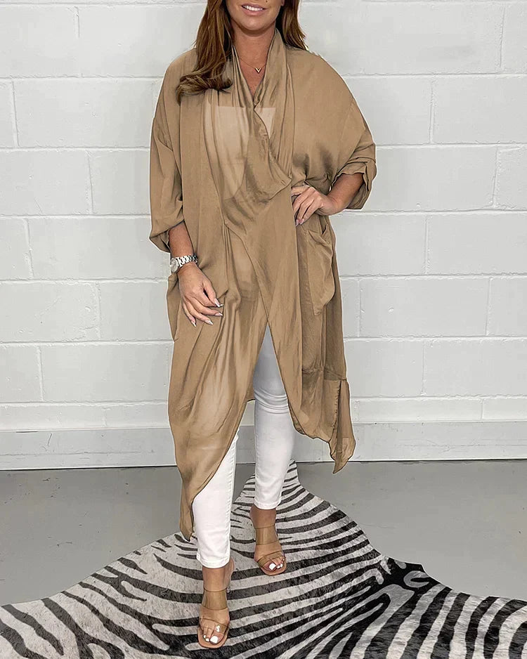 Women's soft flowy lightweight cardigan