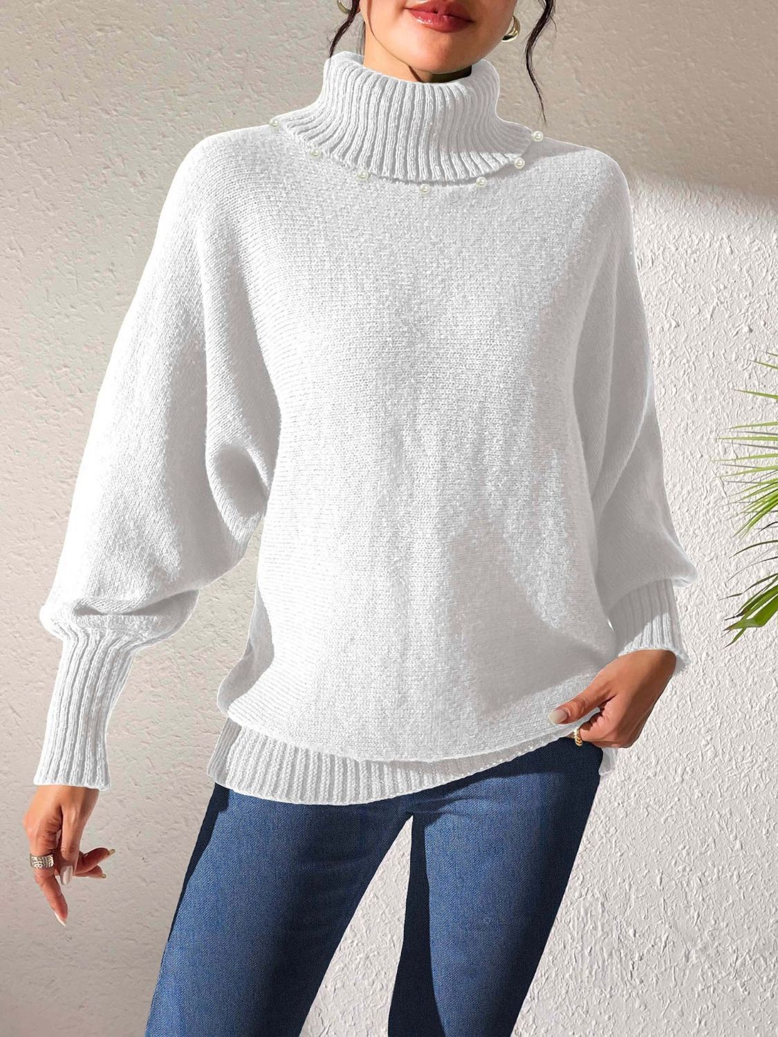 Women's turtleneck sweater