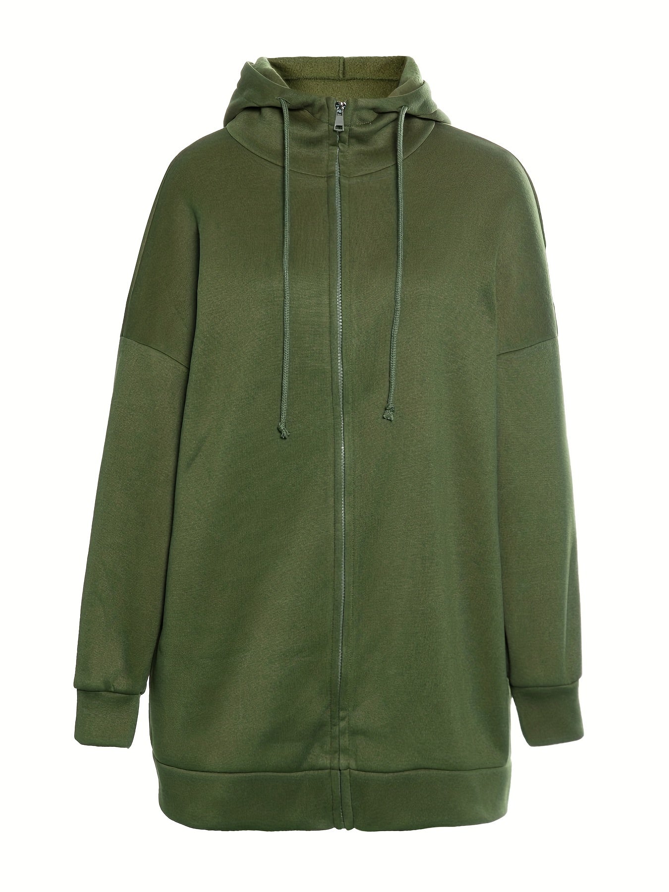 Women's casual sports parka hoodie with zip