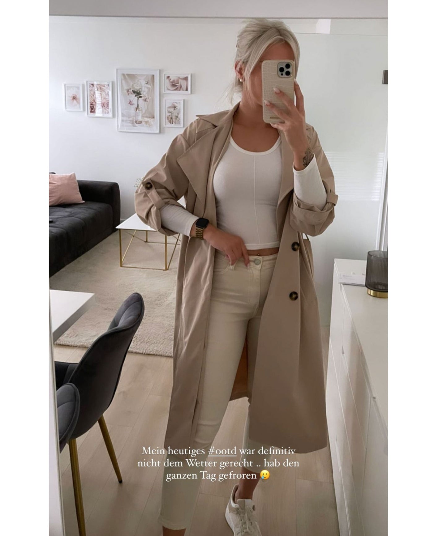 Women's casual belted lapel windbreaker jacket