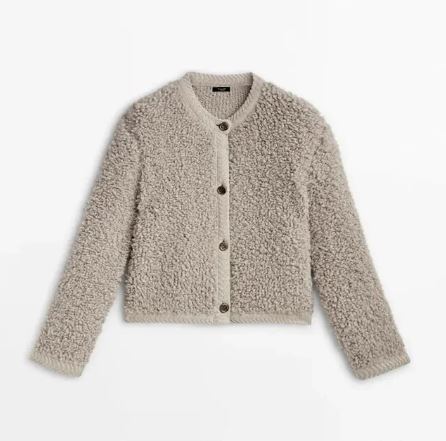 Long-Sleeved Elegant Wool Blend Coat