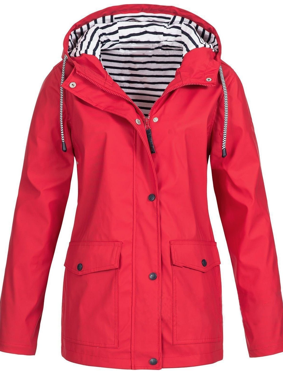 Waterproof and windproof jacket for women