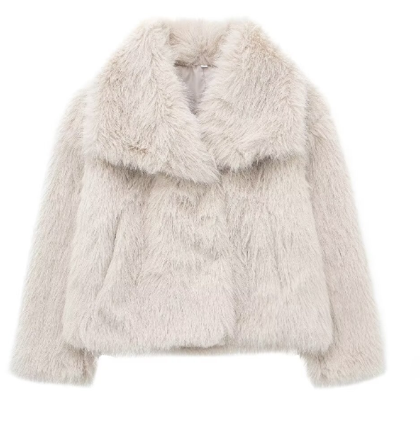 Women's luxury faux fur winter coat
