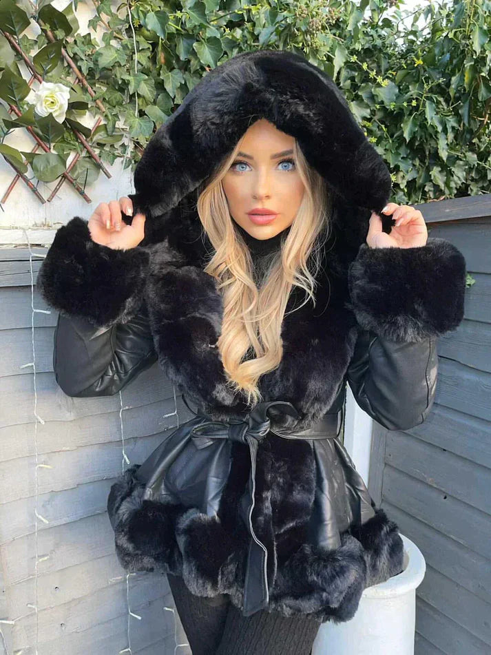 Women's winter coat with hood