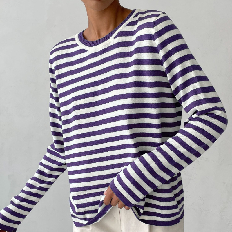 Women's elegant striped top