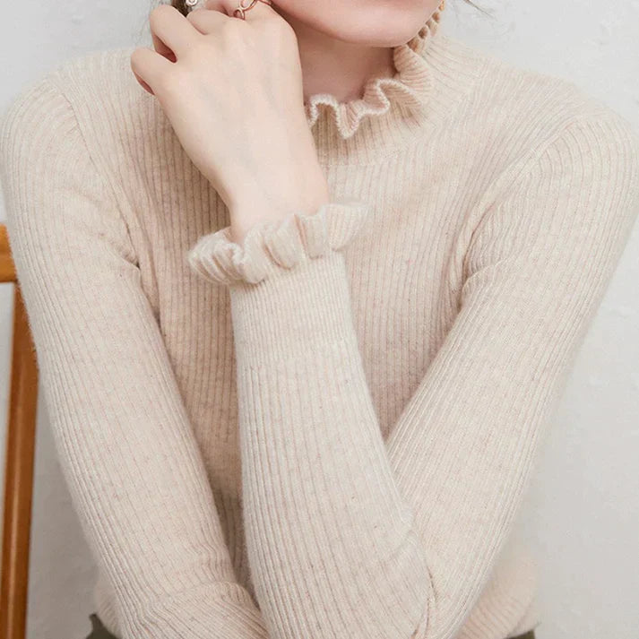 Women's soft turtleneck sweater