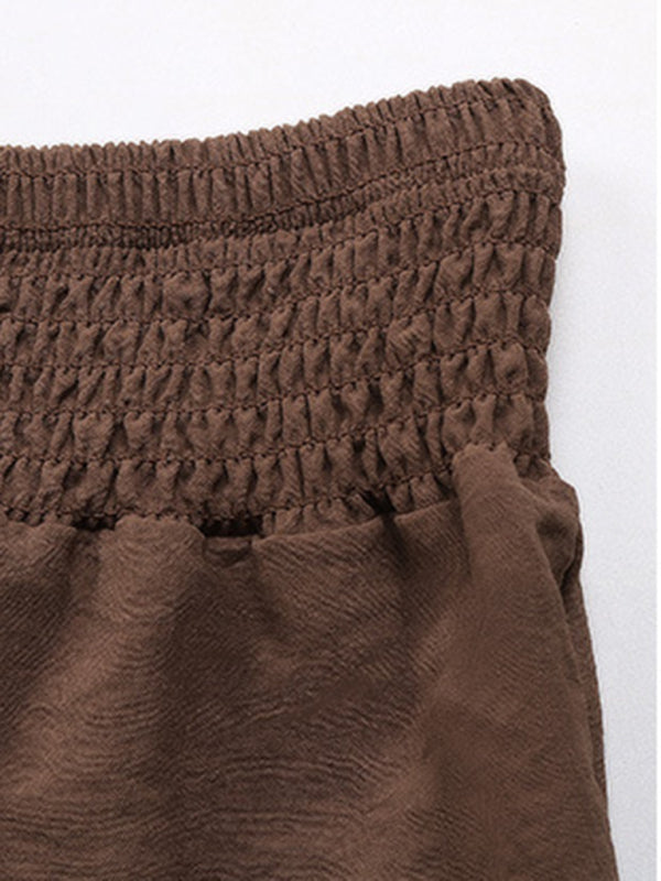 Wilma - solid color flared wide-leg pants