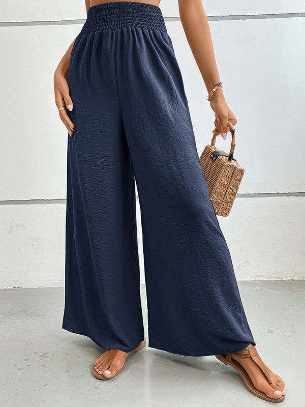 Wilma - solid color flared wide-leg pants