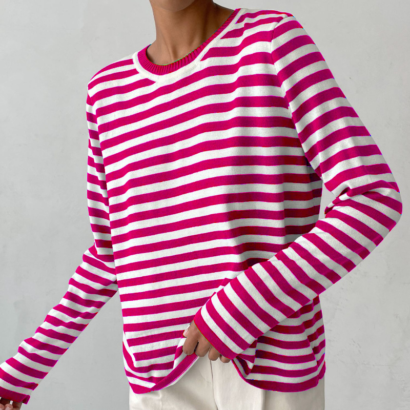 Women's elegant striped top