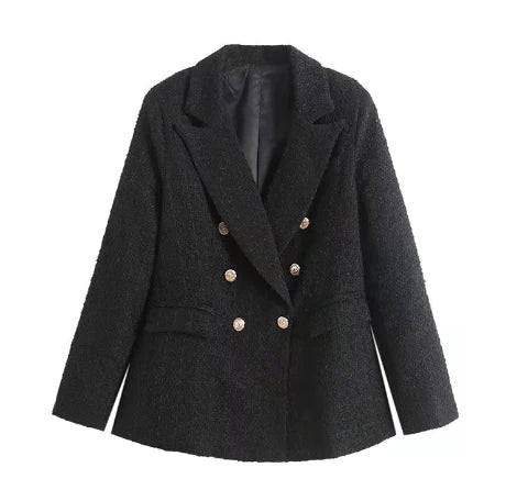 Fashionable women's blazer with front pocket