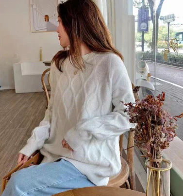 Diamond Pattern Elegant Trendy Sweater