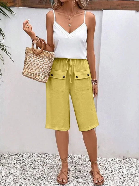 Breathable Relaxed Fit Drawstring Trousers