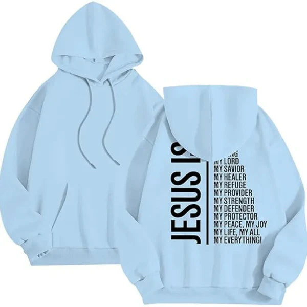 Women’s Hooded Sweatshirt – Oversized Fit – Fleece Lined – Graphic Back – Ribbed Trim