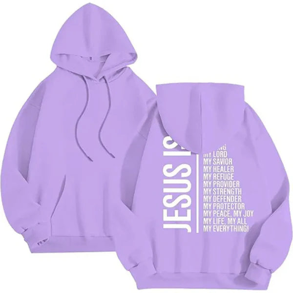 Women’s Hooded Sweatshirt – Oversized Fit – Fleece Lined – Graphic Back – Ribbed Trim