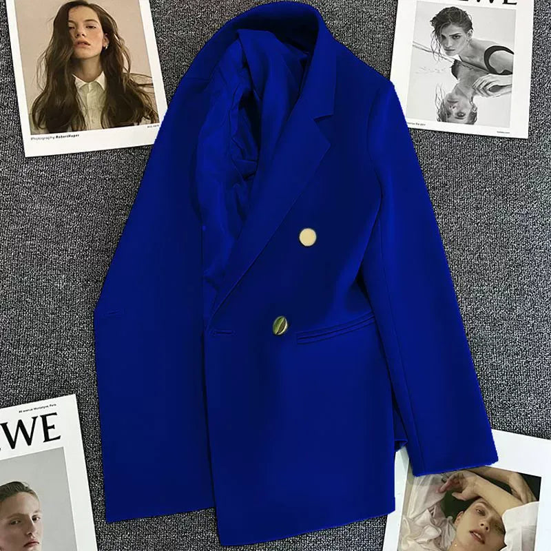 Women’s Blazer - Suiting Blend - Double-Breasted - Wide Peak Lapels