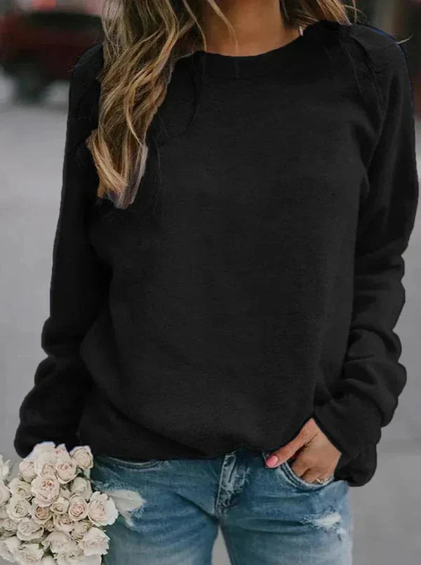 Women’s Pullover Sweater – Relaxed Fit – Soft Knit – Long Sleeve – Casual Style