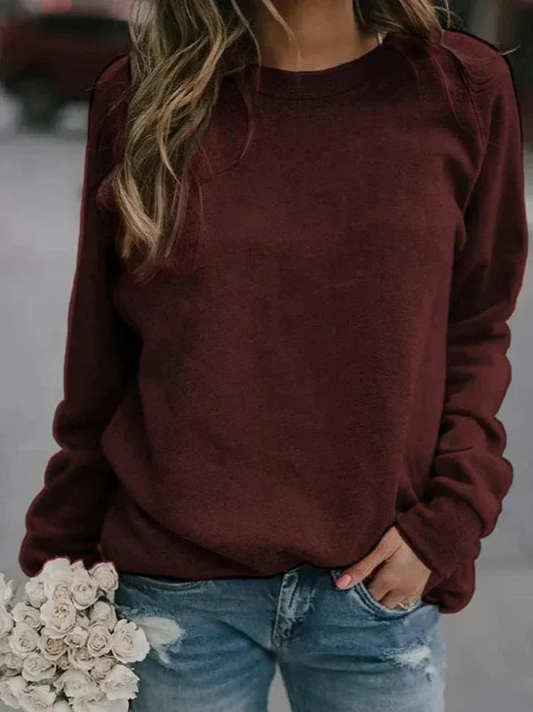 Women’s Pullover Sweater – Relaxed Fit – Soft Knit – Long Sleeve – Casual Style