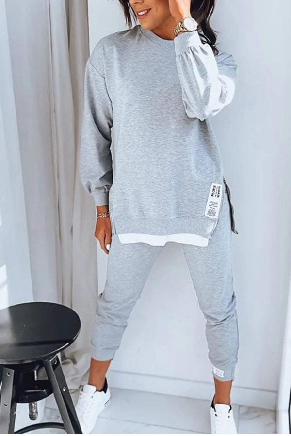 Women's stylish sweater and slim fit pants set