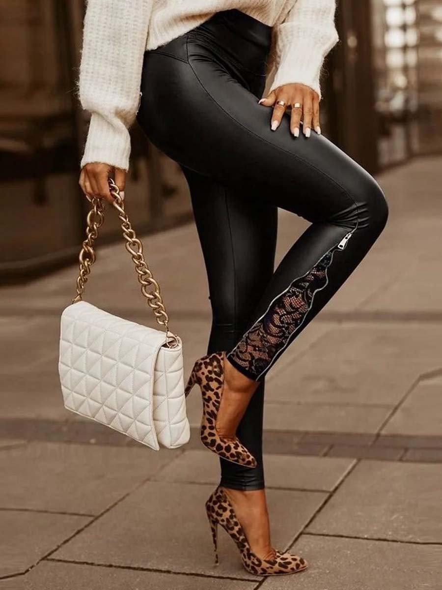 Slim fit pencil pants for women