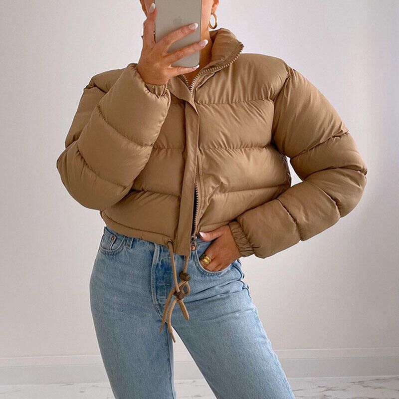 Women's cropped puffer jacket