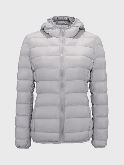 Isla Hooded Quilted Puffer Jacket | Regular Fit Hip-Length Puffer Jacket