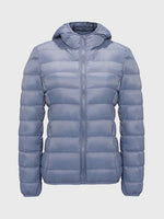 Isla Hooded Quilted Puffer Jacket | Regular Fit Hip-Length Puffer Jacket