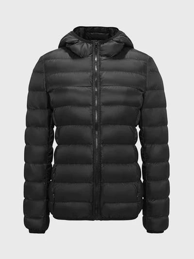 Isla Hooded Quilted Puffer Jacket | Regular Fit Hip-Length Puffer Jacket