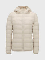 Isla Hooded Quilted Puffer Jacket | Regular Fit Hip-Length Puffer Jacket