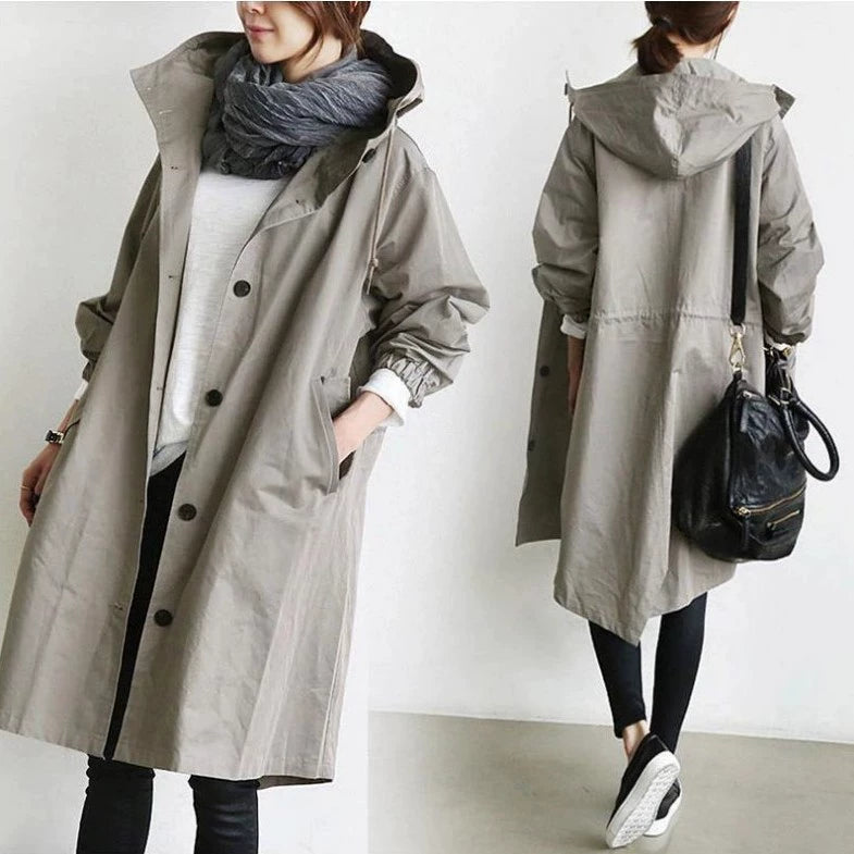 Women's windbreaker autumn dress