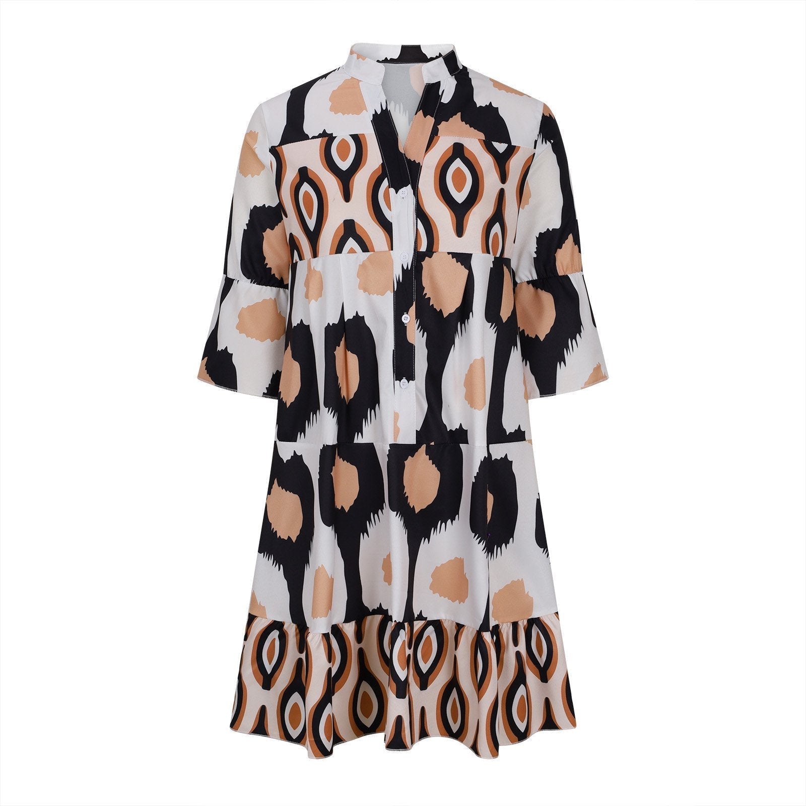 Flowy V-Neck A-Line Dress