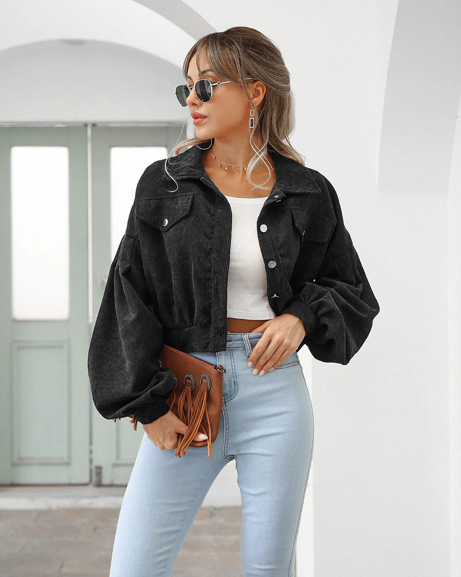 Stylish cropped jacket for women