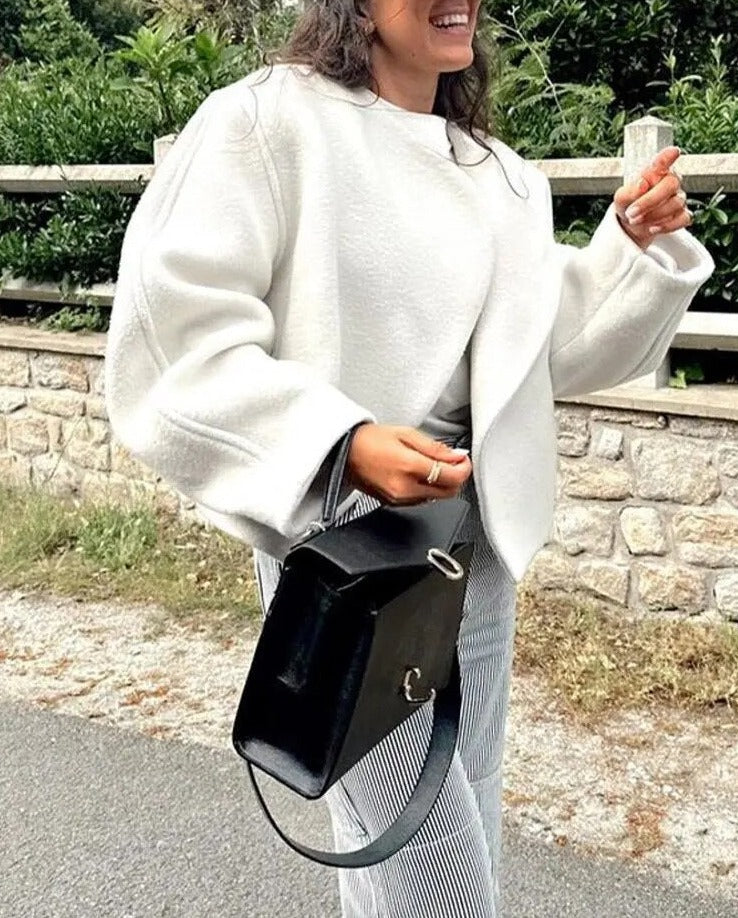 Women's white short coat