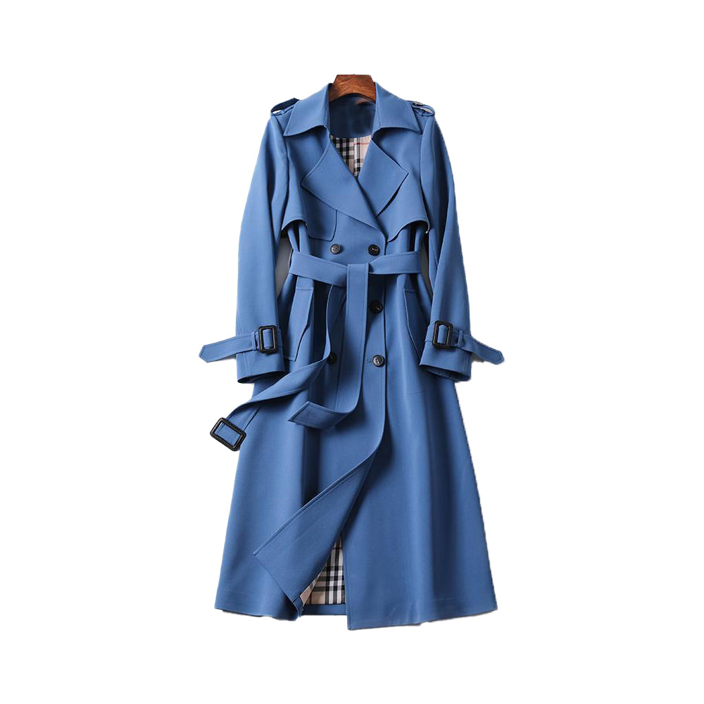 Double Button Placket Trench Coat