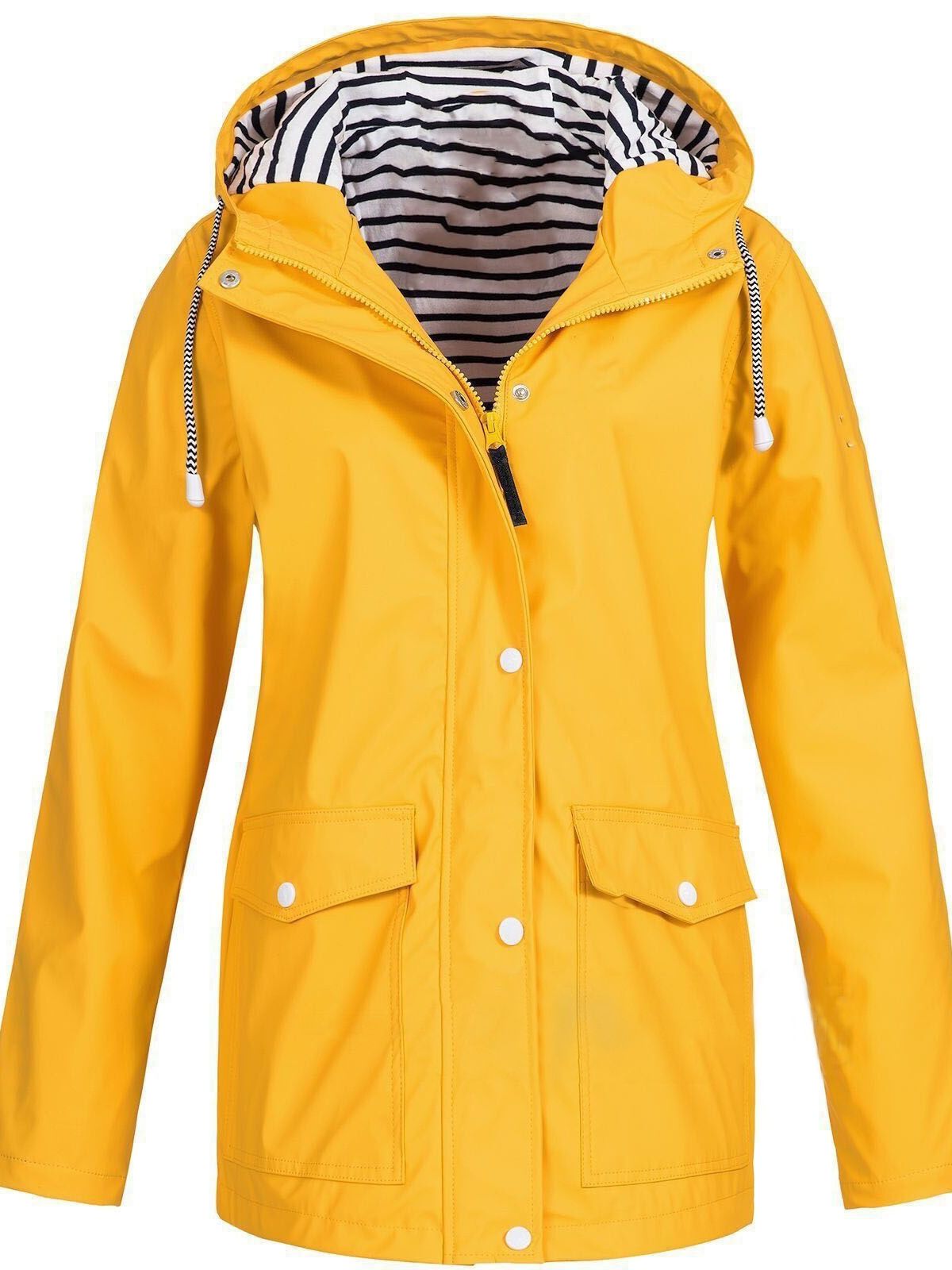 Waterproof and windproof jacket for women