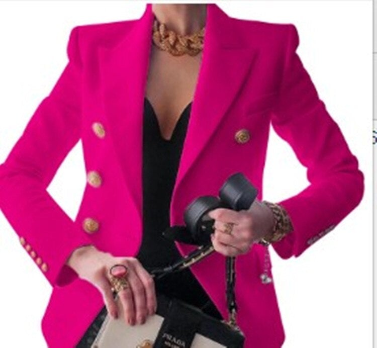 Women's elegant long sleeve blazer