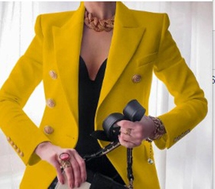 Women's elegant long sleeve blazer