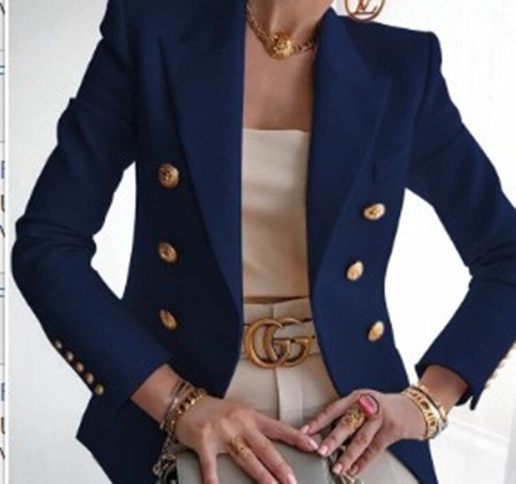 Women's elegant long sleeve blazer