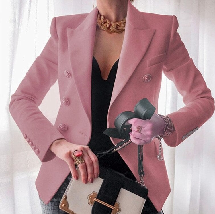 Women's elegant long sleeve blazer