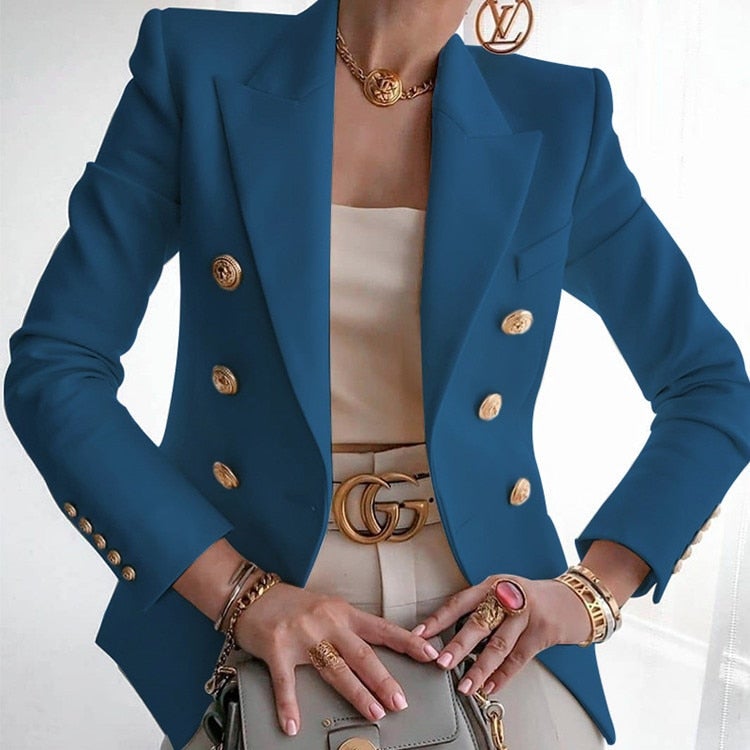 Women's elegant long sleeve blazer