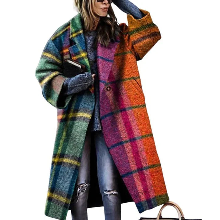 Women's warm coat in enchanting colors