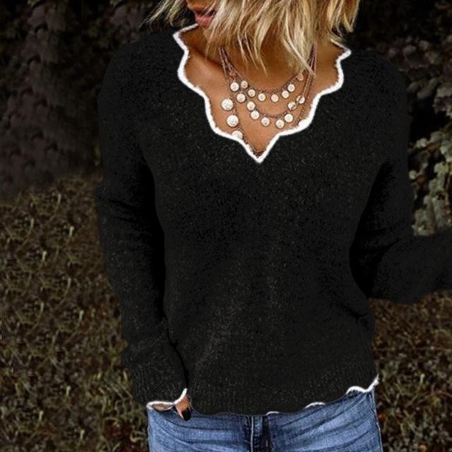 Women's elegant soft knit sweater